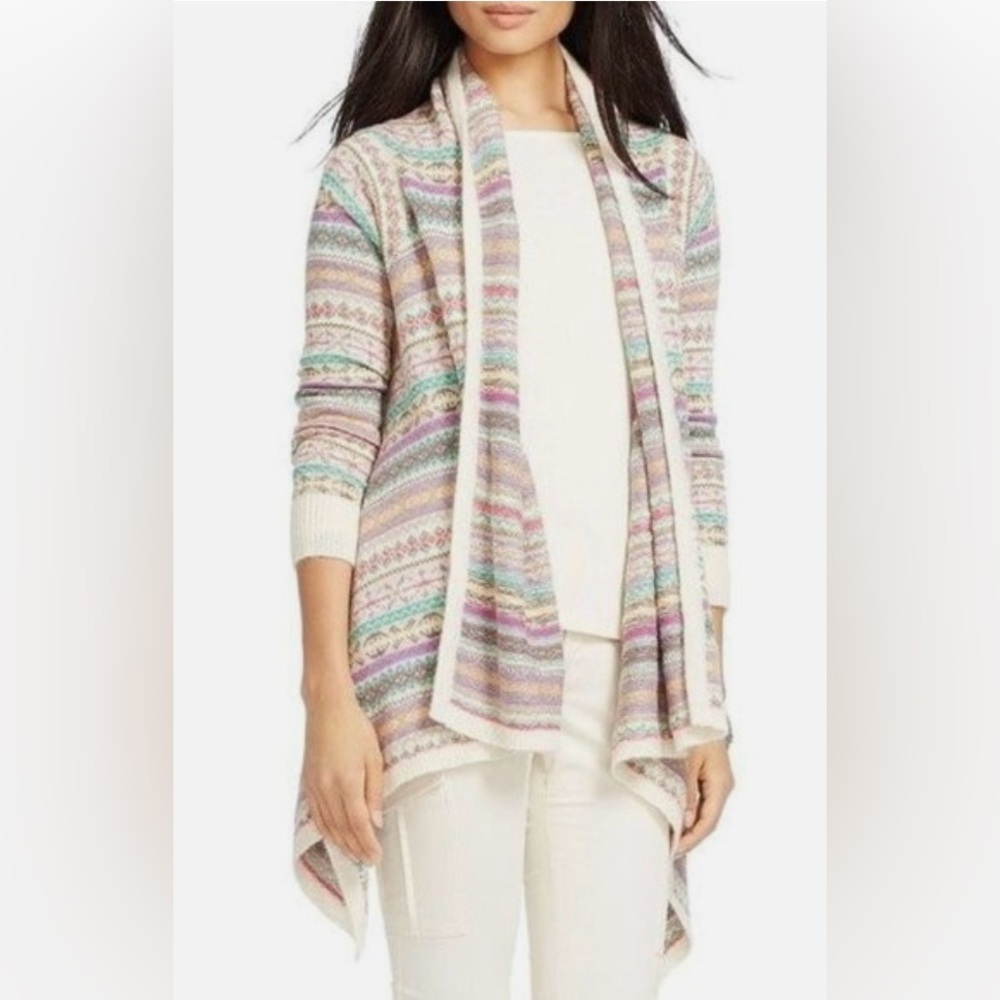Ralph Lauren Pastel Striped Women's Cardigan Poncho